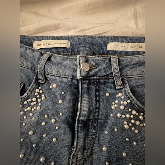 Anthropologie Pilcro Pearl Script Jeans - Picture 5 of 5